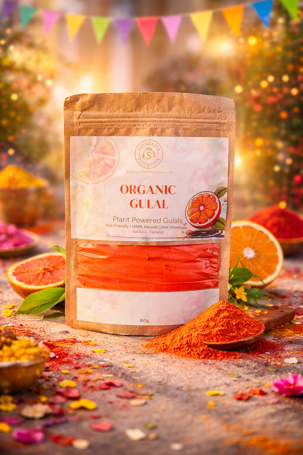 Organic Gulal Natkhat Narangi 80g