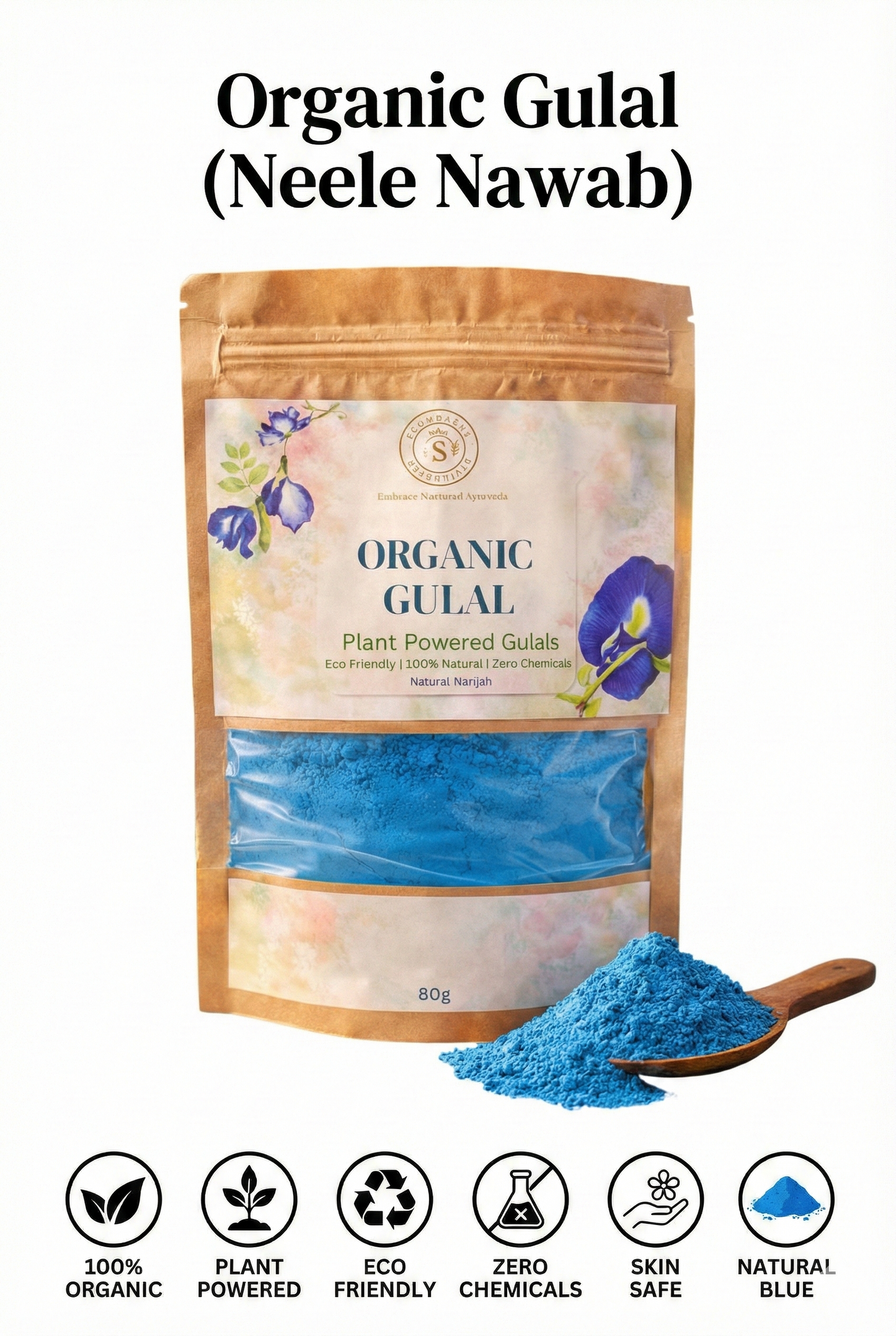 Organic Gulal Neele Nawab