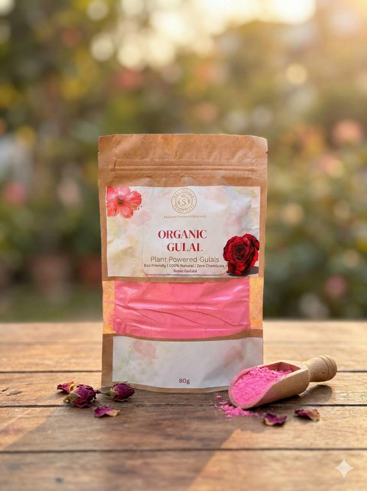 Organic Gulal Rosie Gulabi 80g
