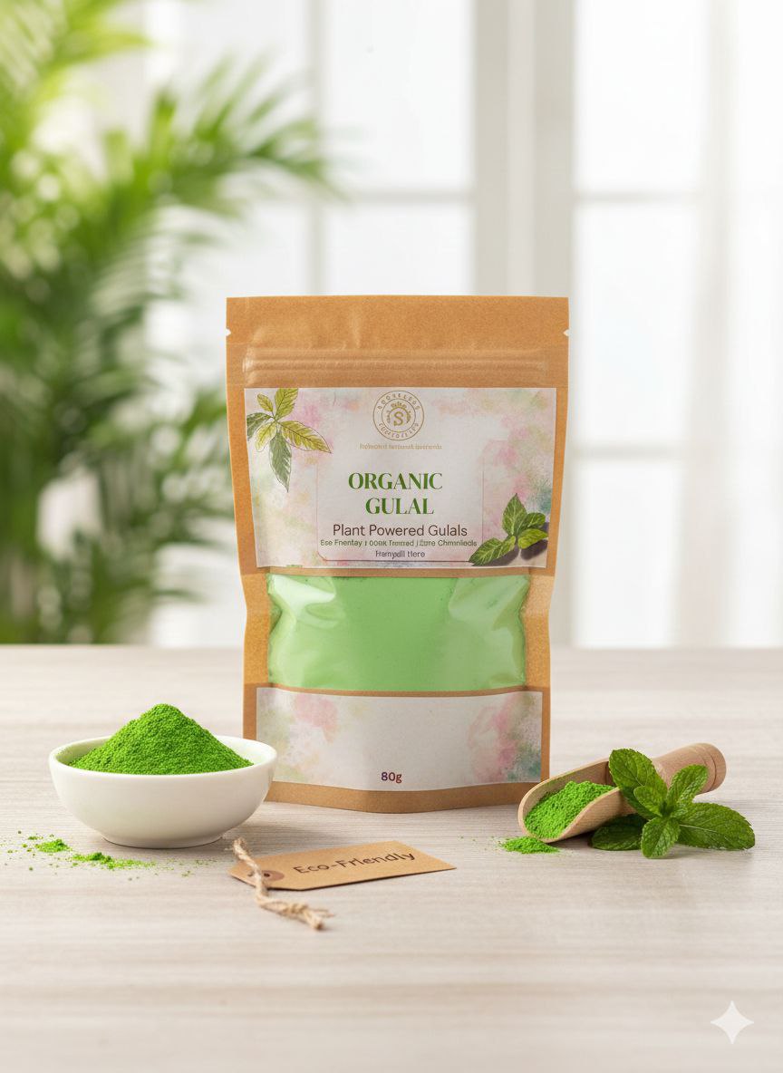 Organic Gulal Hariyali Herb 80g